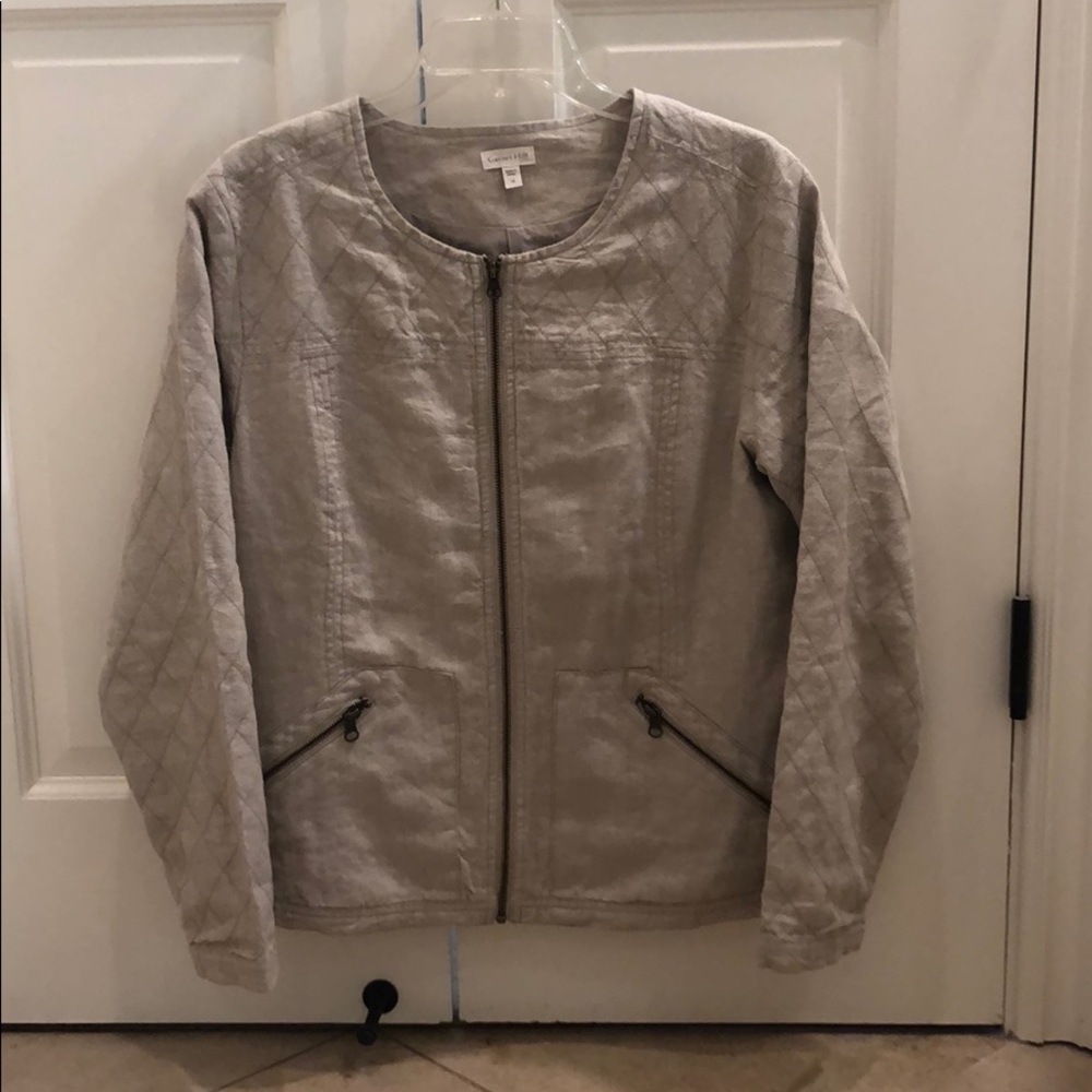 Garnet Hill Linen Jacket Size 12